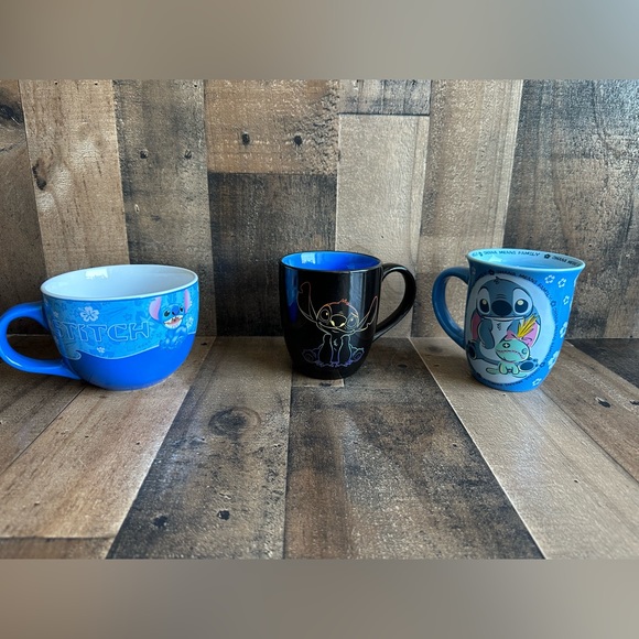 Disney Lilo & Stitch Coffee Mugs Set of 3 - Picture 2 of 11